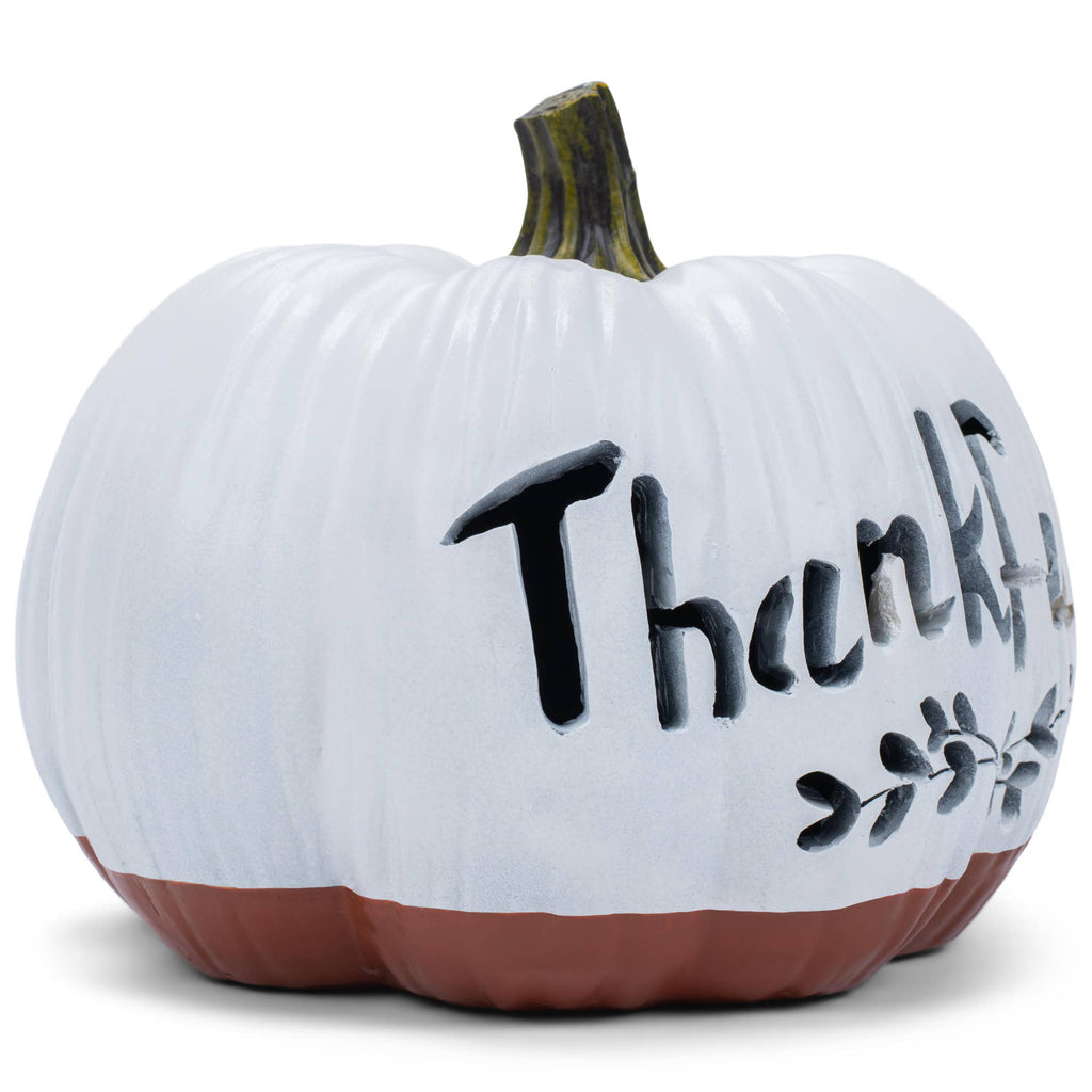 THANKFUL RESIN LED THANKFUL PUMPKIN