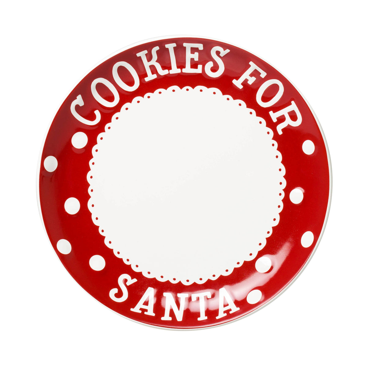 Santa Christmas Cookie Plate, Milk Jug, & Letter Holiday Set