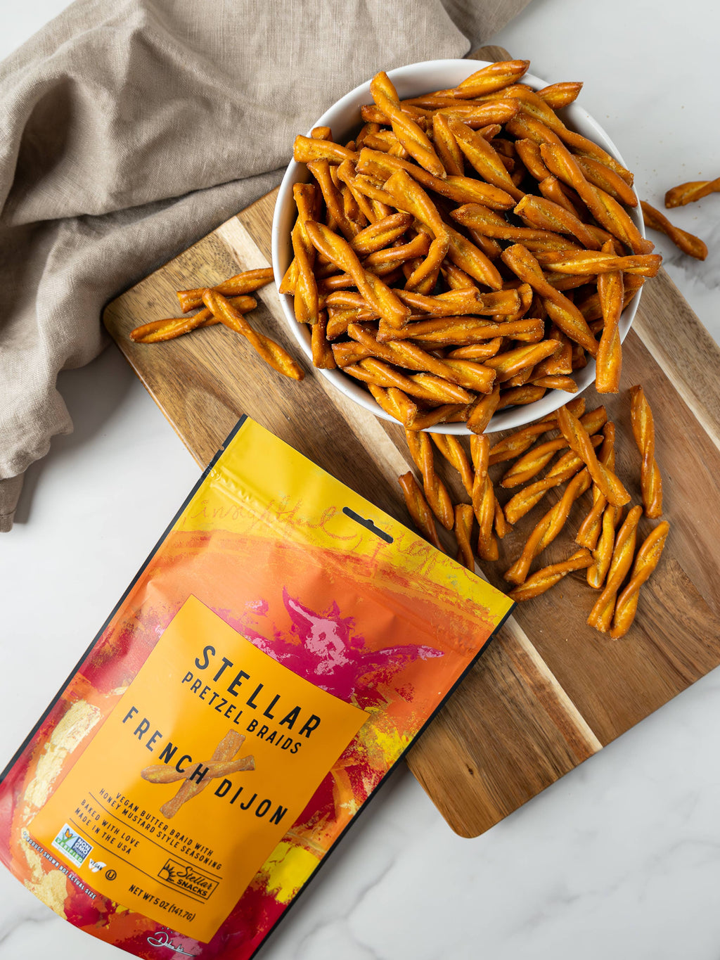 Stellar Pretzel Braids- French Dijon- 5oz