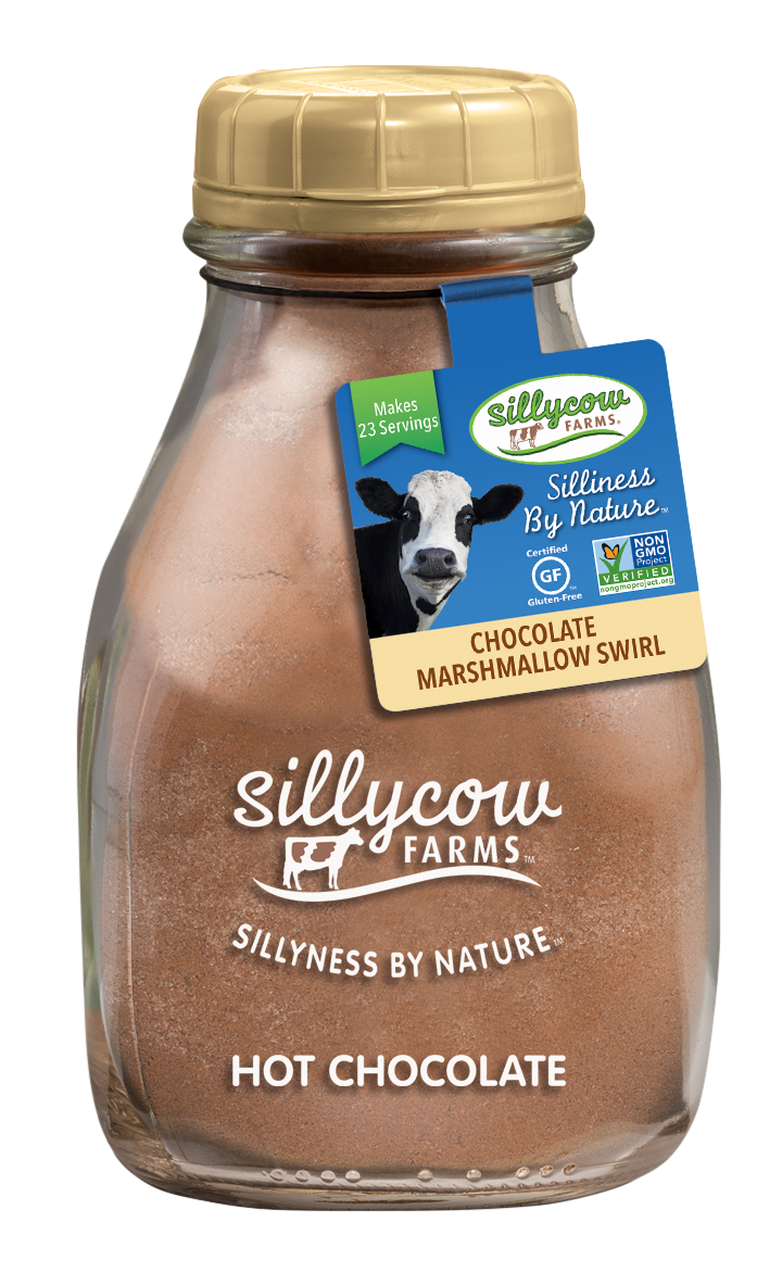 Silly Cow Hot Chocolate, Marshmallow Swirl, 6ct Glass