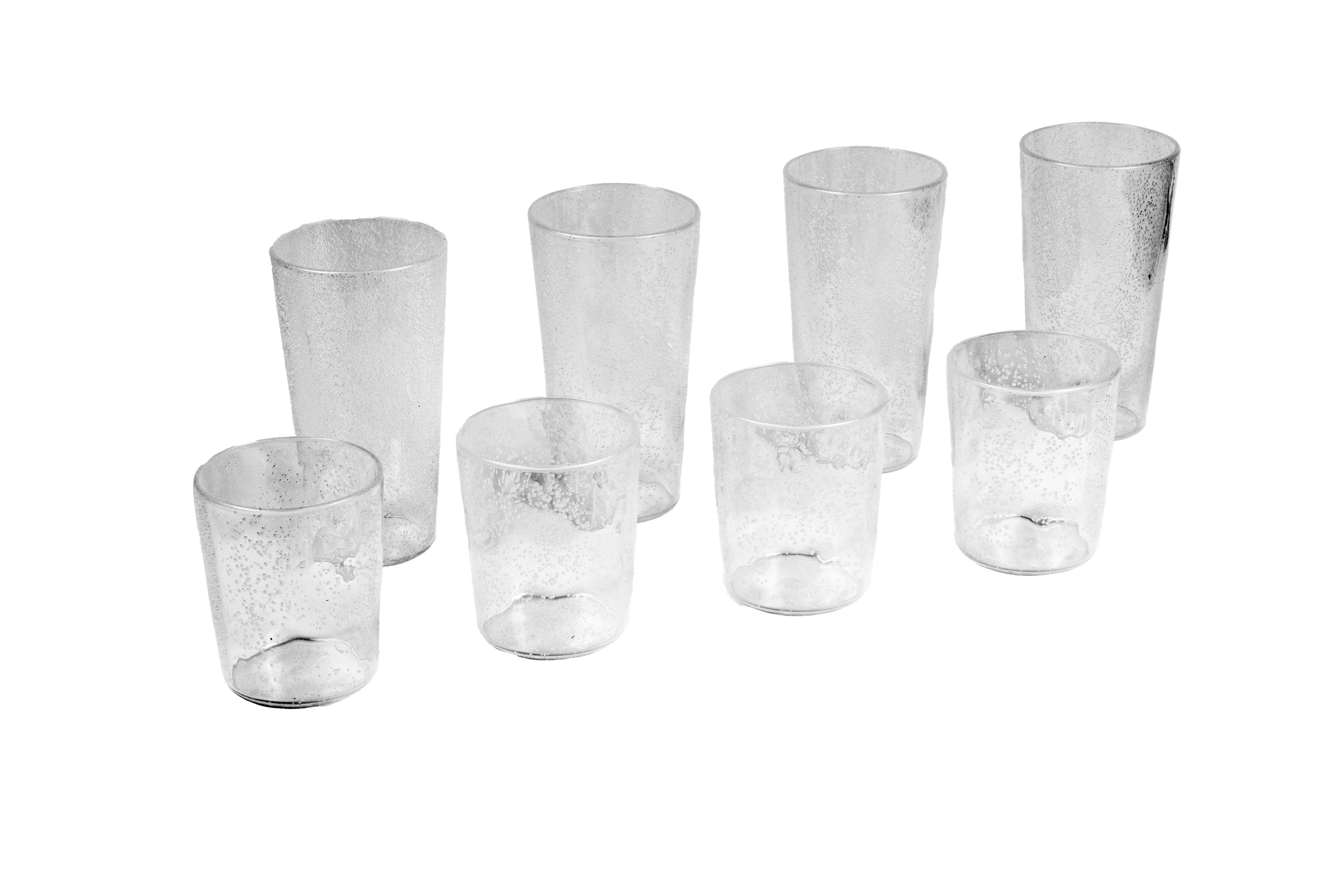 Fizz Bubbles Shatterproof Premium Plastic Drinkware 8pc Set