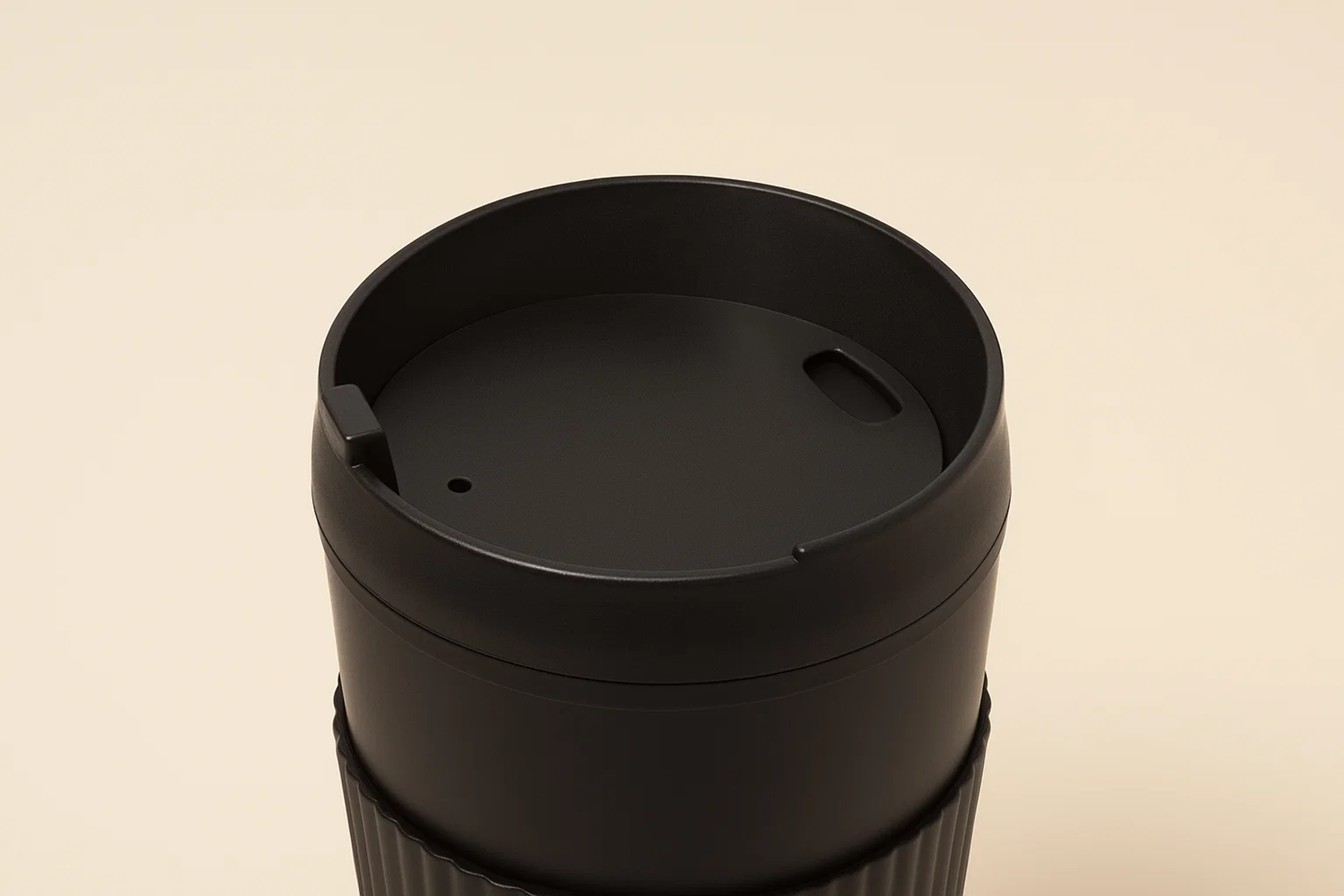 Mesa Hot Double Wall Travel Tumbler Plastic, Black, Set of 2