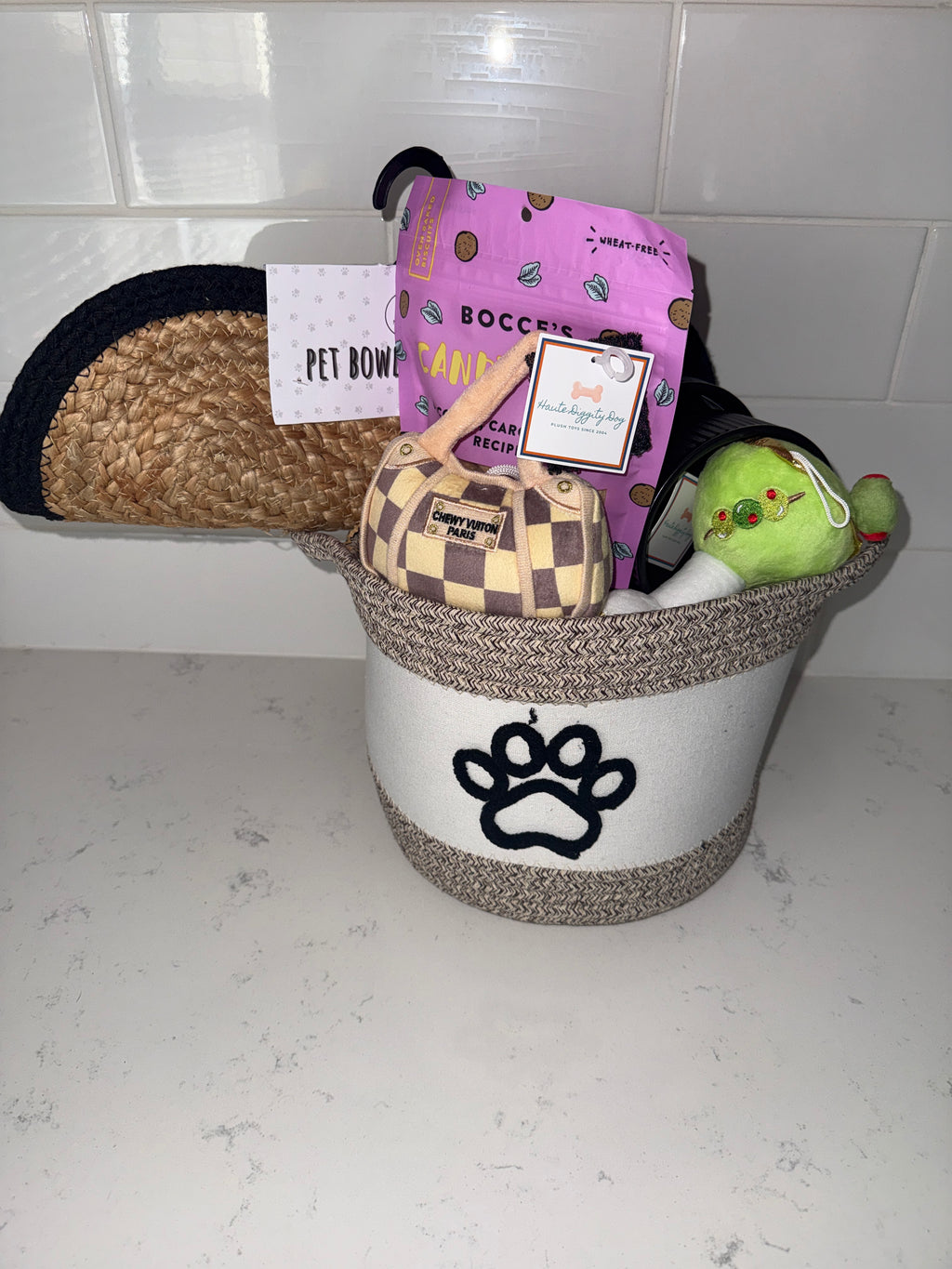 Custom Basket-Dog Gift Basket