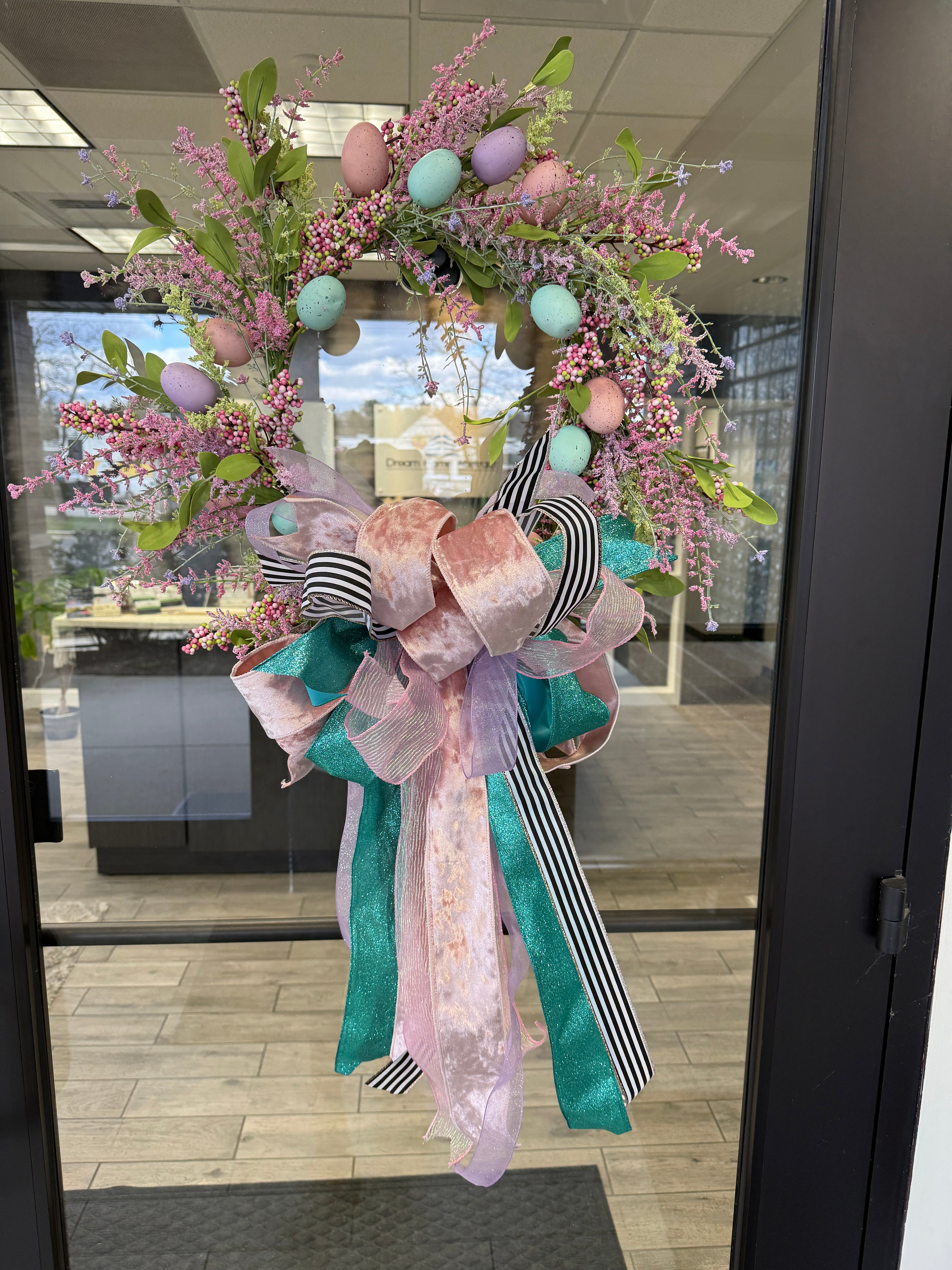 Custom Wreath-Easter Egg Hunt Wreath for Front door