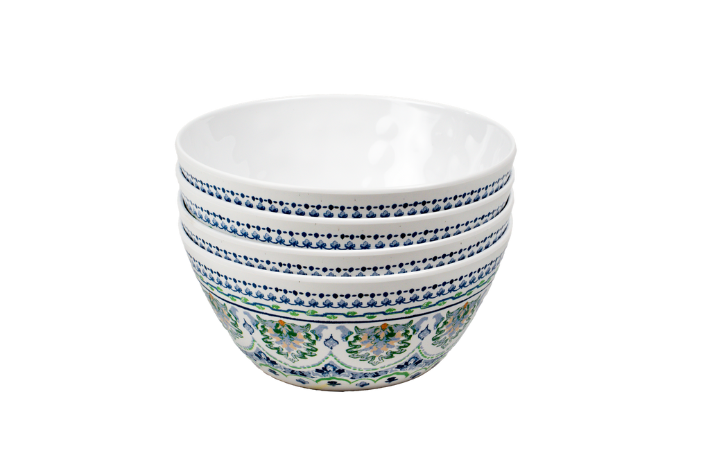 Blue Medallion 12 Pc Melamine Dinnerware Set