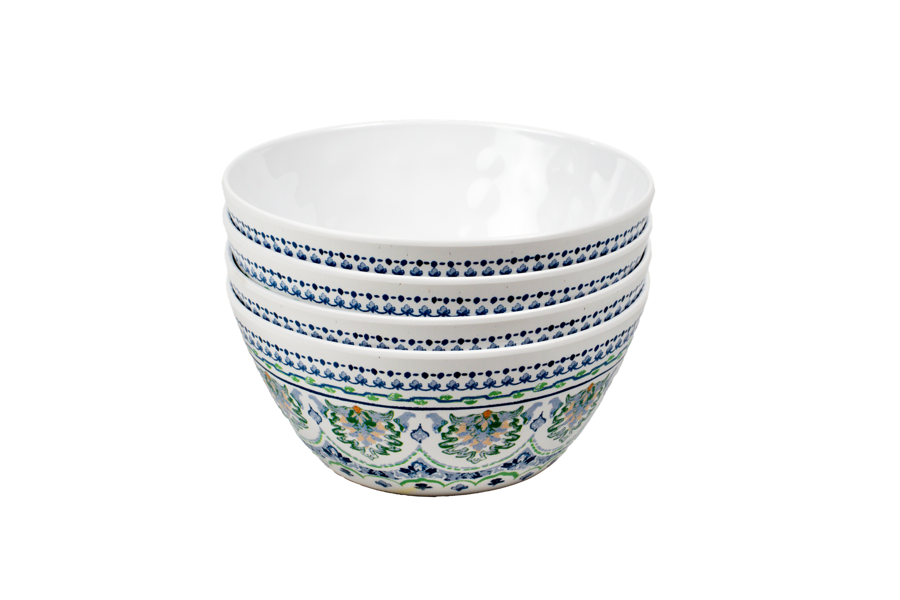 Blue Medallion 12 Pc Melamine Dinnerware Set
