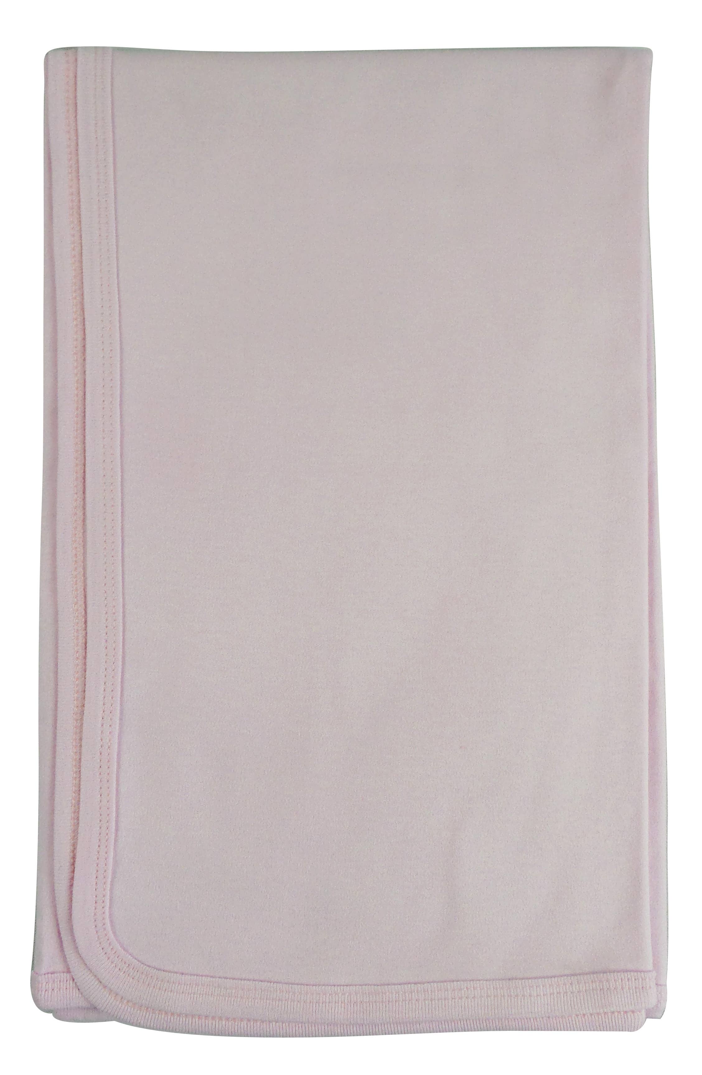 Bambini Pink Receiving Blanket