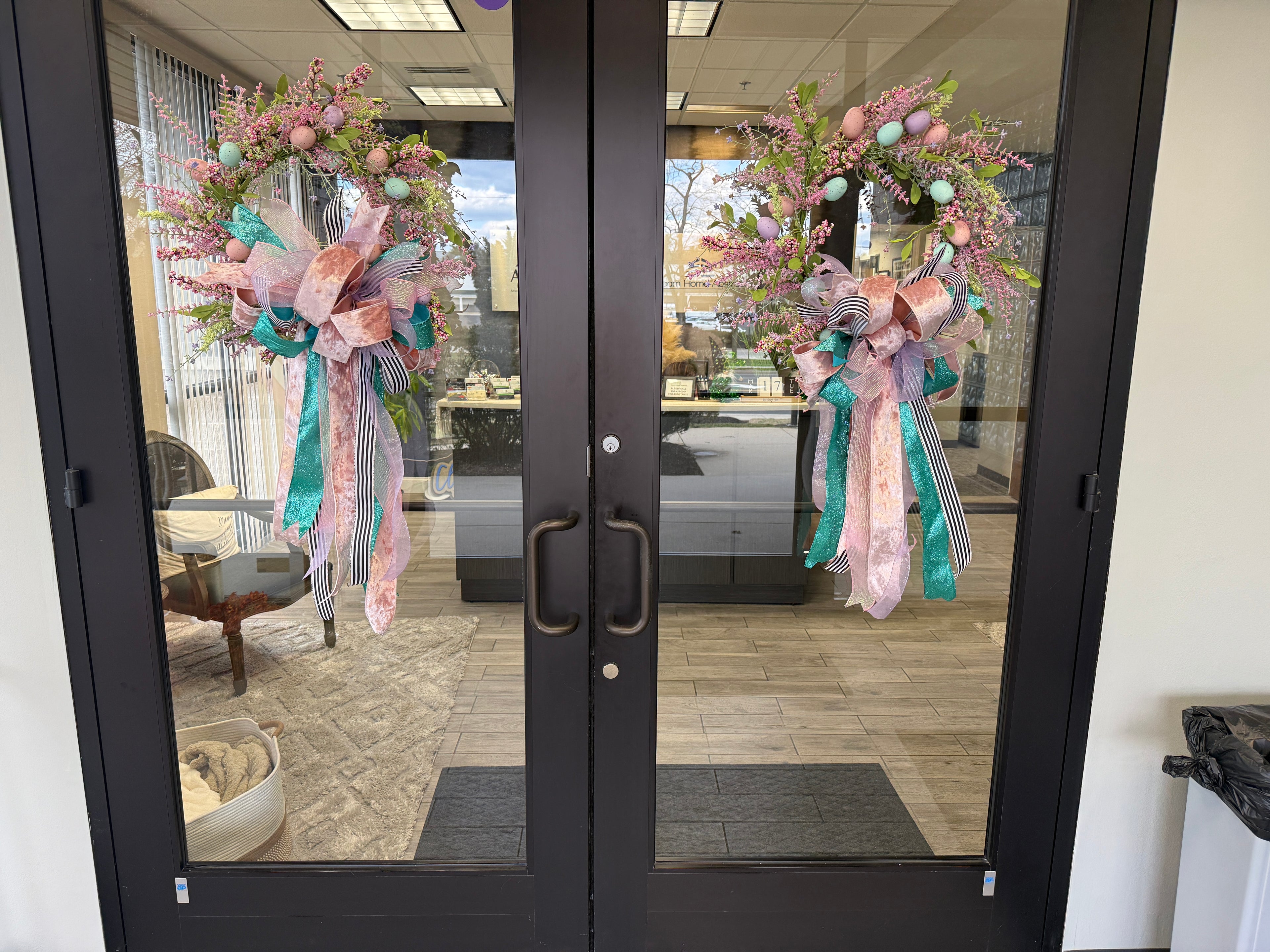 Custom Wreath-Easter Egg Hunt Wreath for Front door