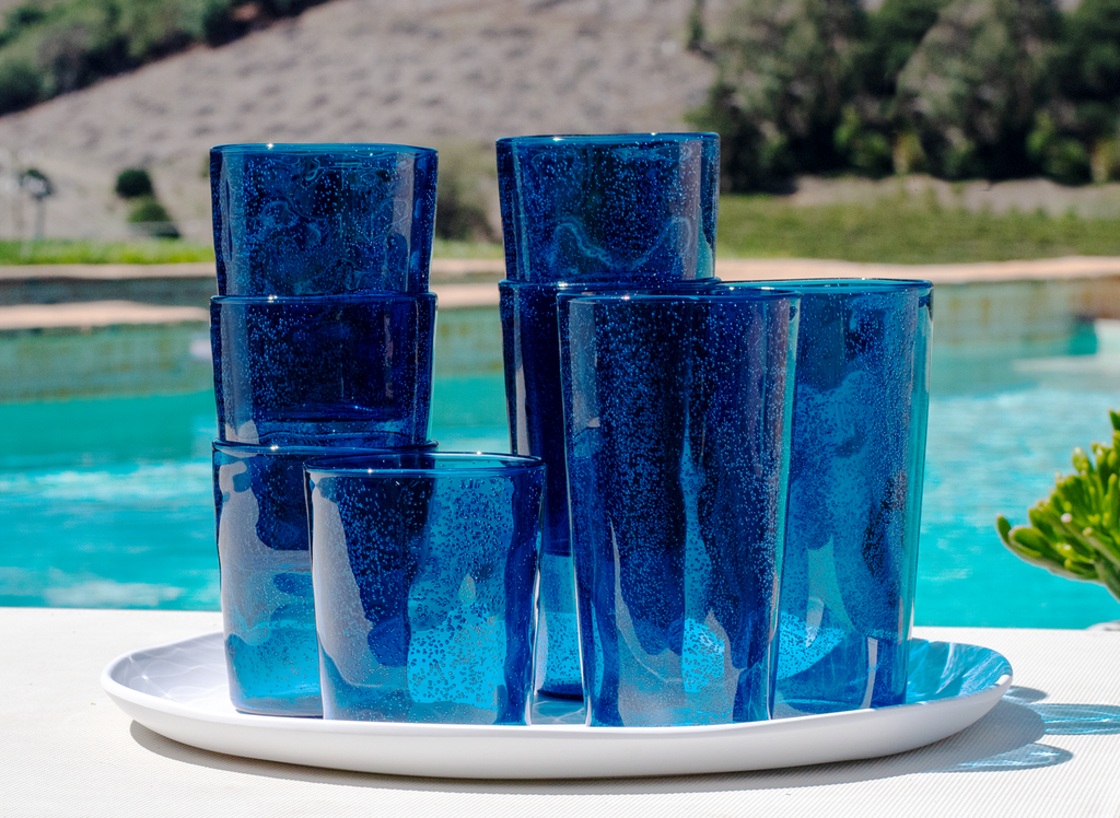 Fizz Bubbles Shatterproof Premium Plastic Drinkware 8pc Set