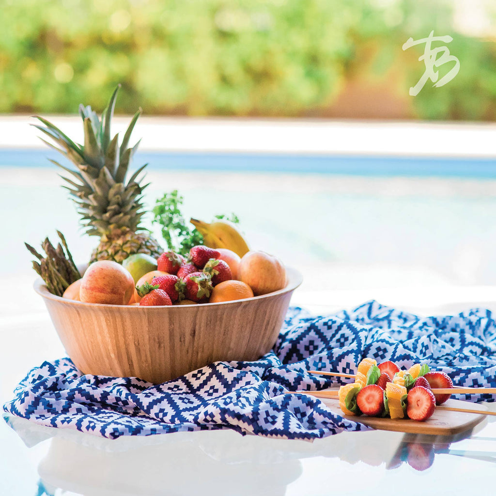 12" Flared Bamboo Salad Bowl