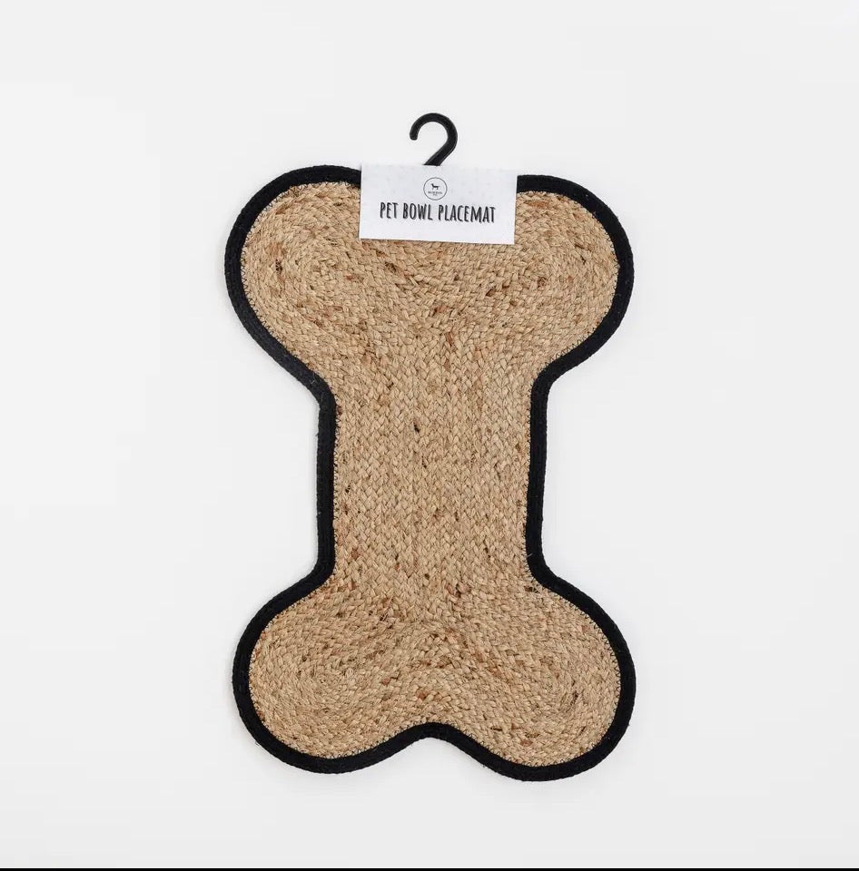 Loxley Pet Placemat - Stylish and Functional - Black Edge