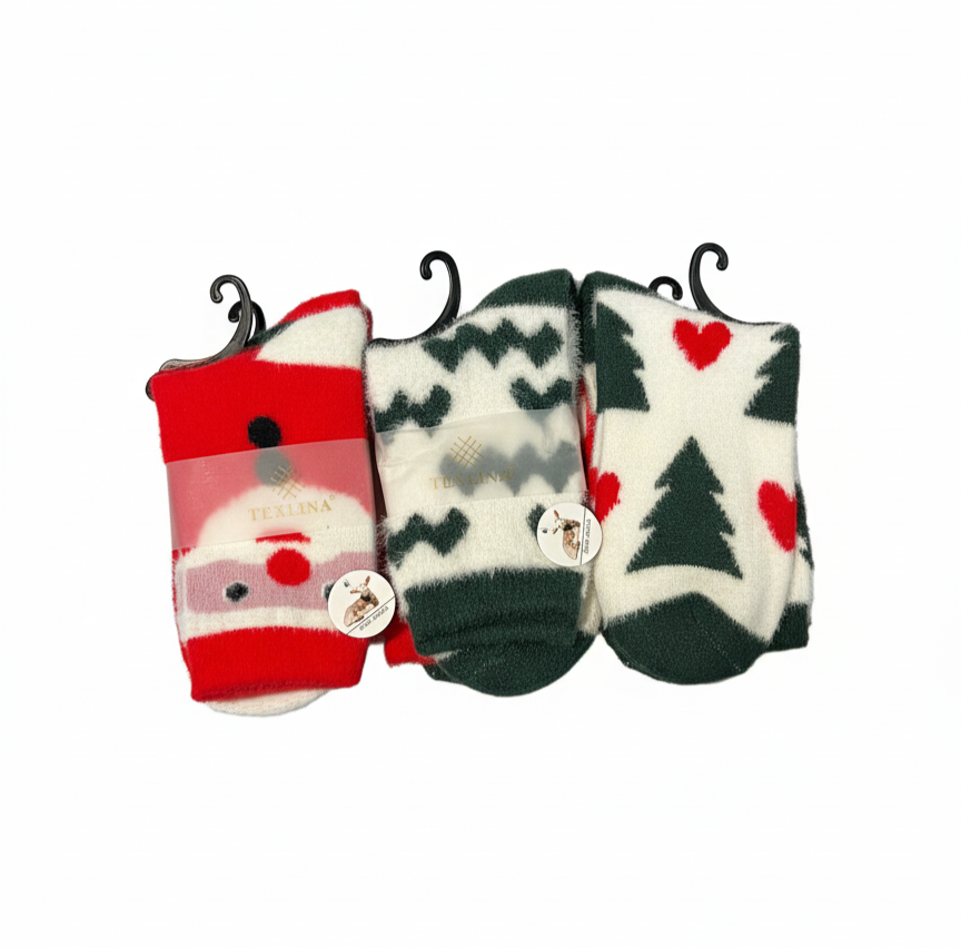 Furry Wool Warm Socks for Chritsmas Gift