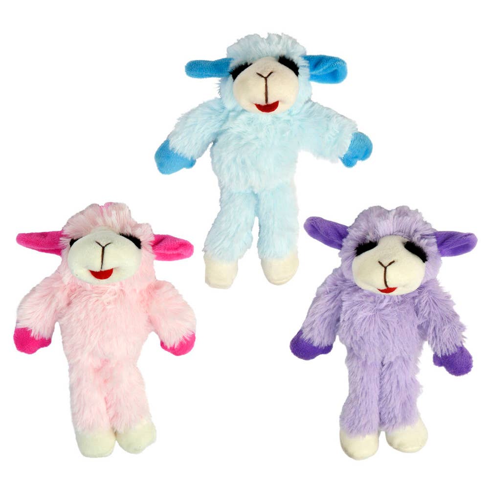 Pet Envy Floppy Lamb Chop Plush Dog Toy 7"