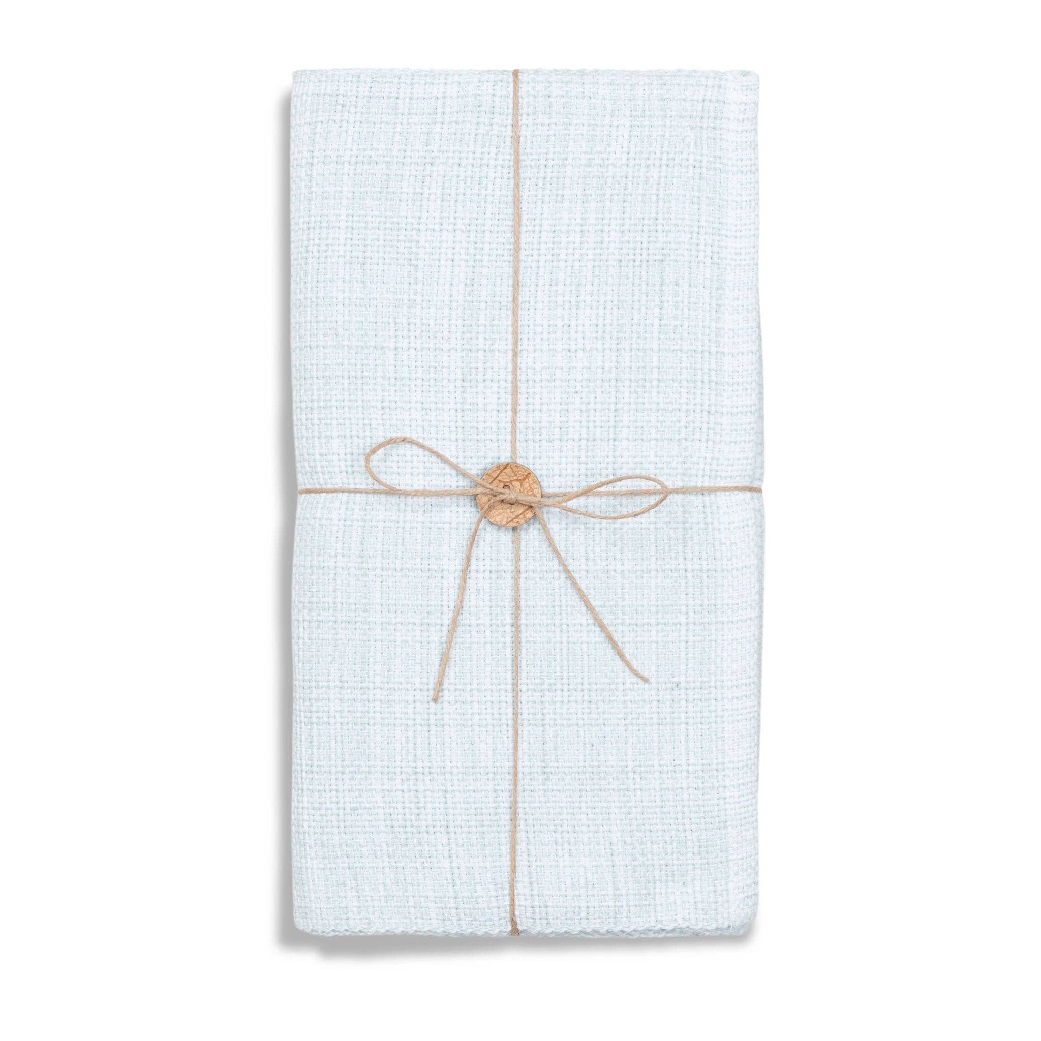EZ Home Mint Textured Woven Kitchen Table Runner