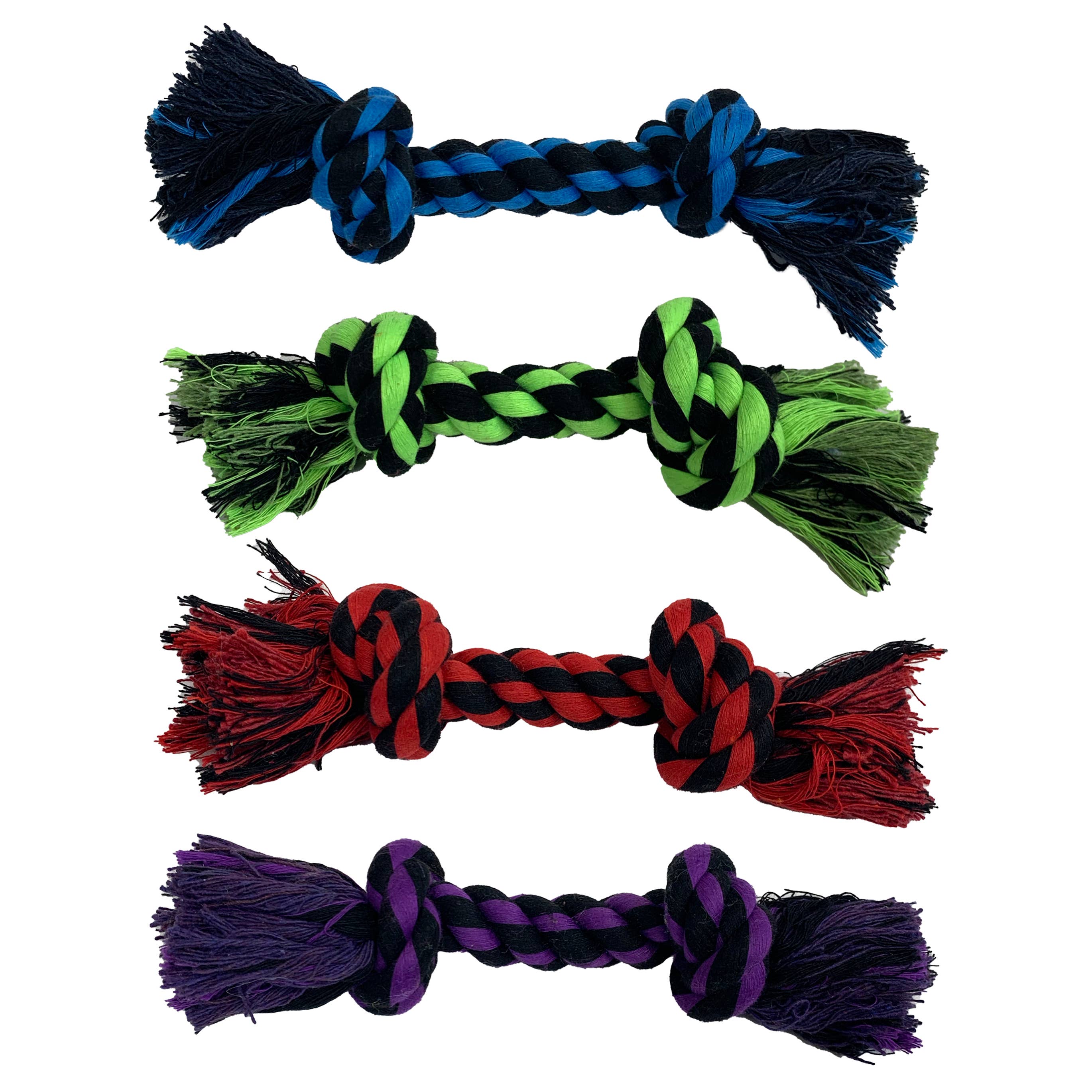 Multipet Minipet Rope Dog Toy Assorted Colors 8"