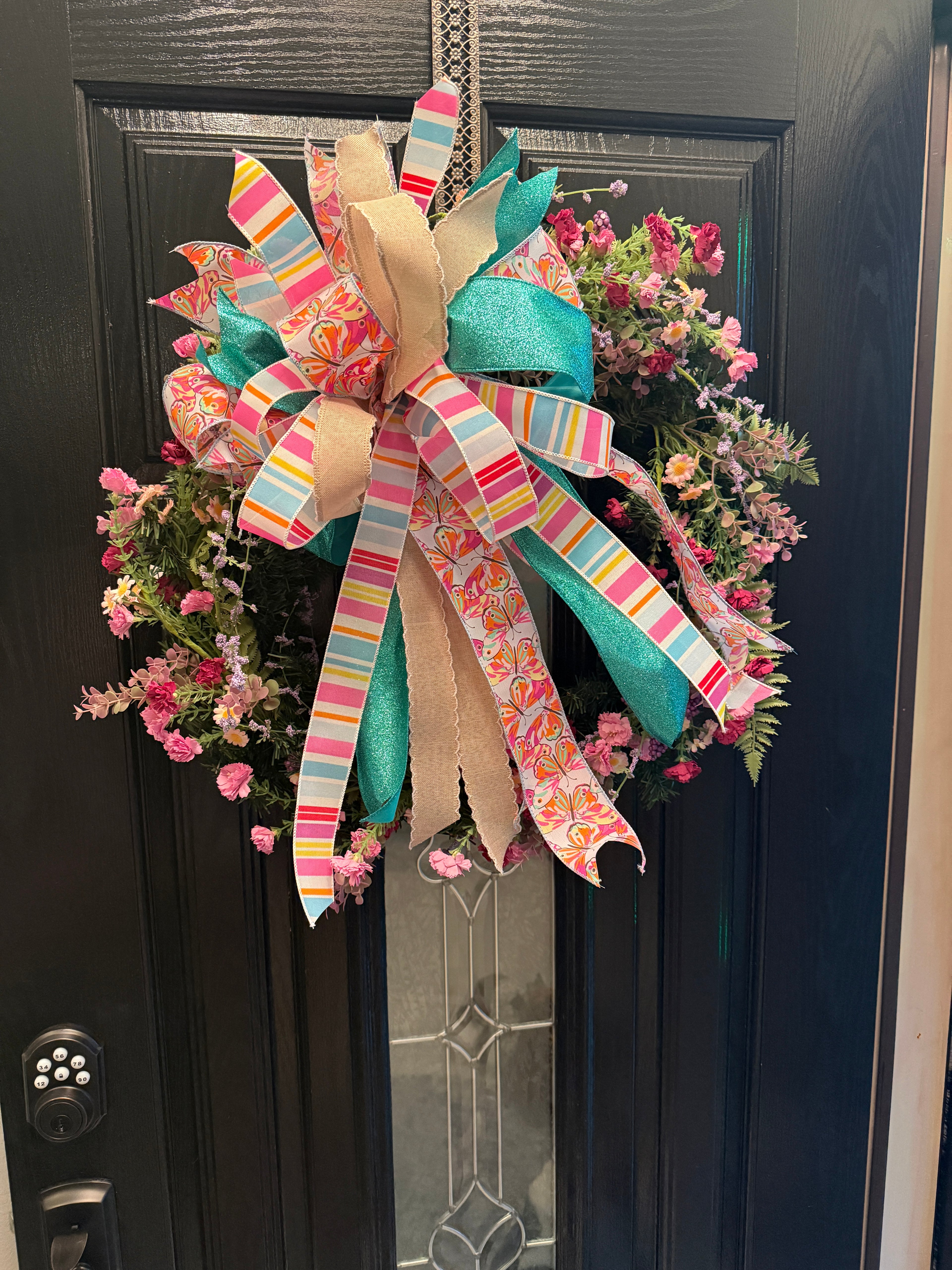 Custom Wreath- Springtime/Summer Wreath for Front door
