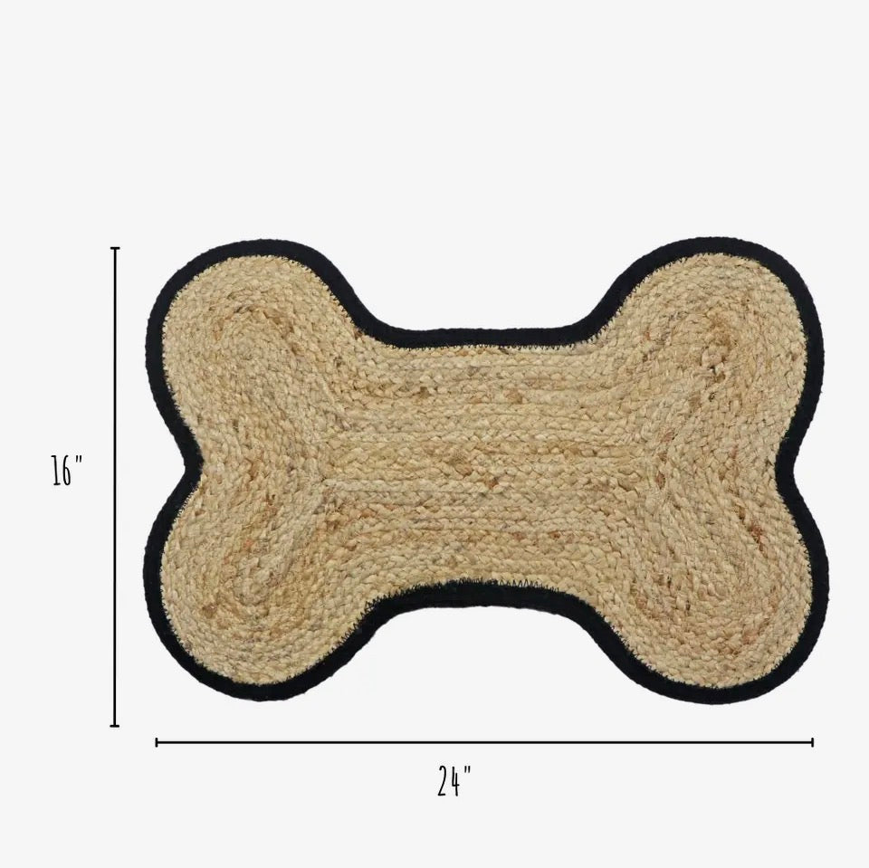 Loxley Pet Placemat - Stylish and Functional - Black Edge