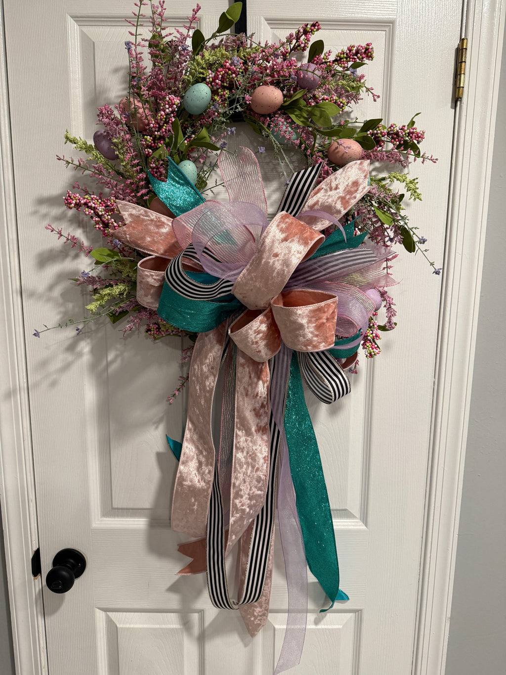 Custom Wreath-Easter Egg Hunt Wreath for Front door