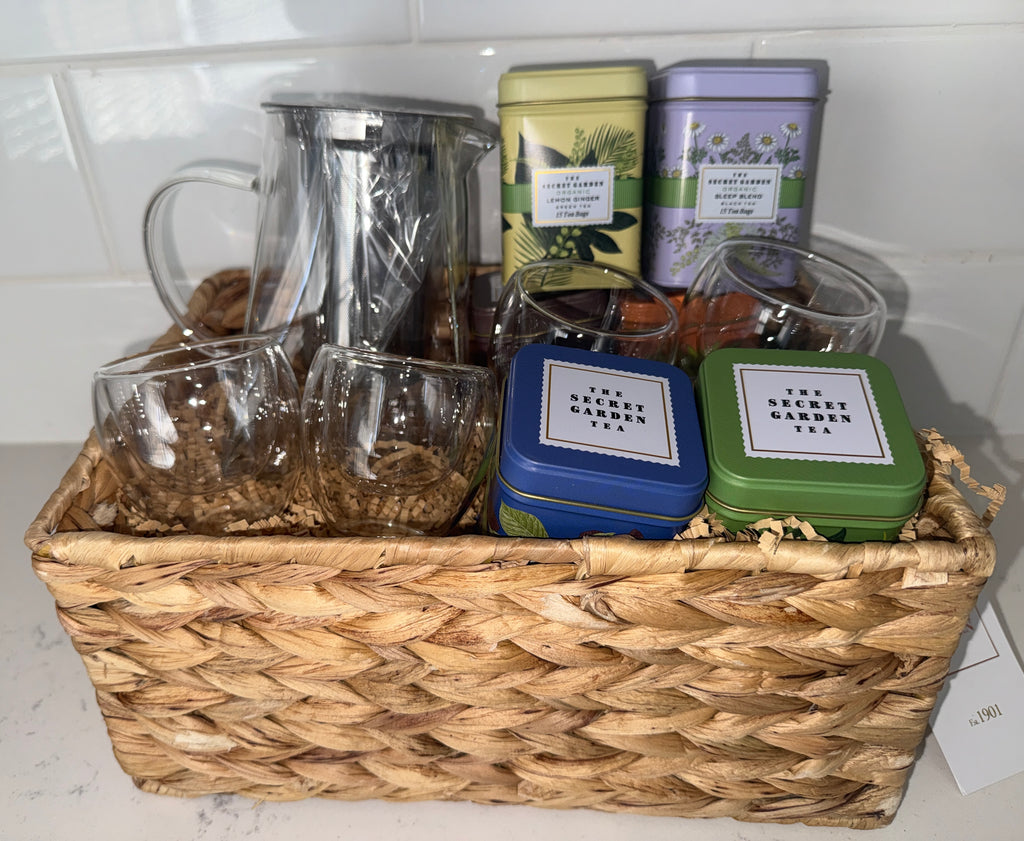 Custom Tea Basket for Mothers Day/Birthday/Closing Gift