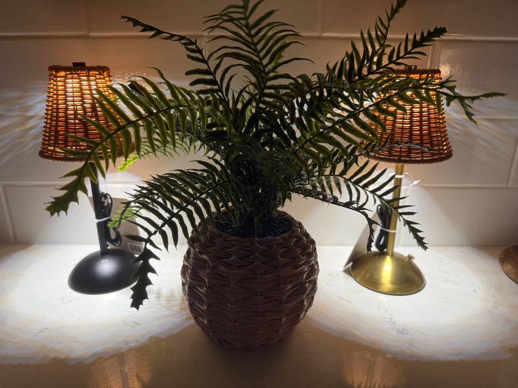 Rechargeable Rattan Led Lamp – Black or Gold