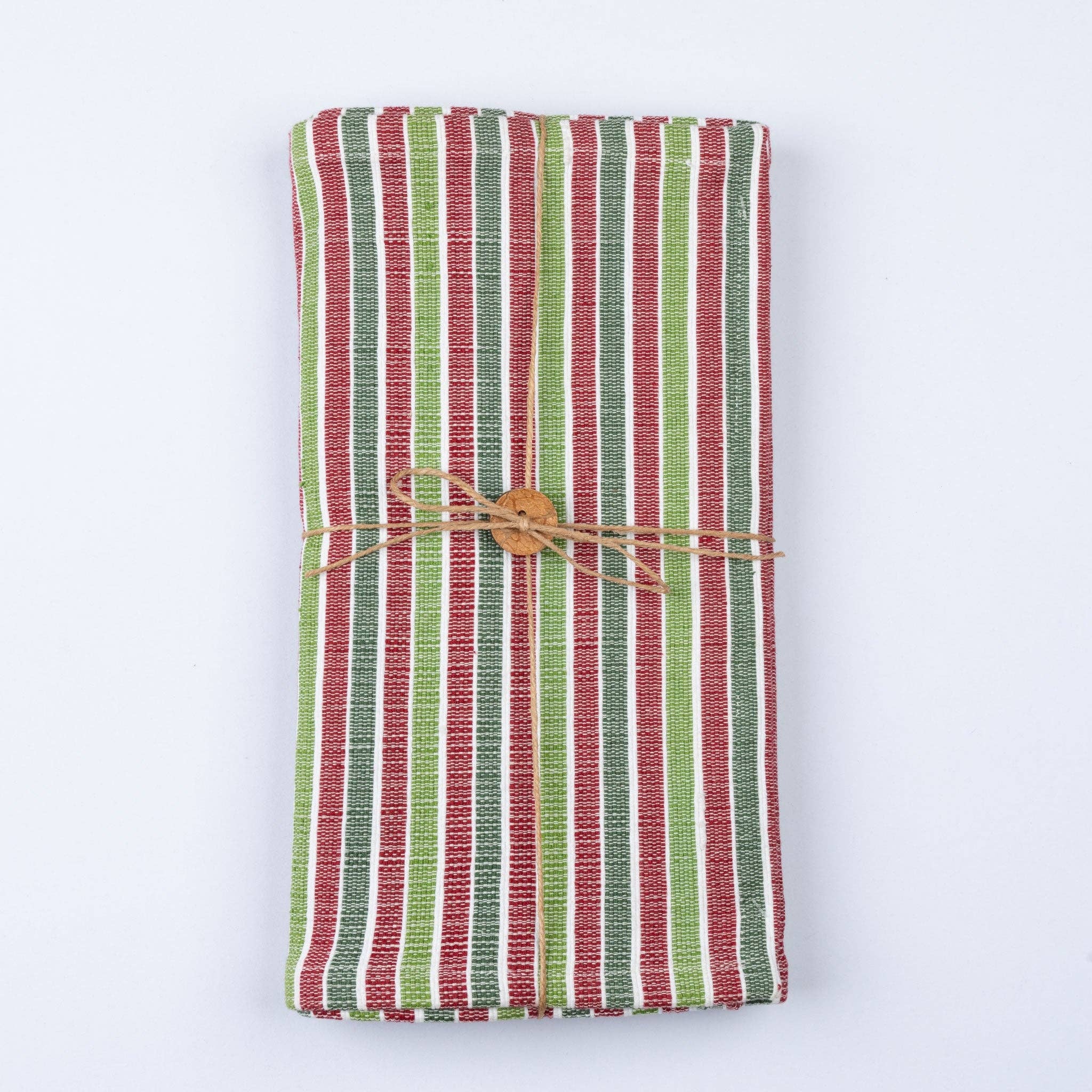 Candy Cane Stripe Woven Table Runner