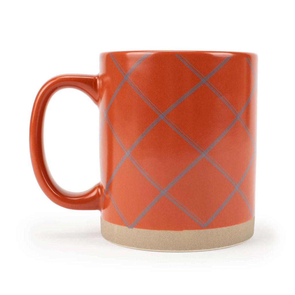 Ceramic Mugs 4-Pack Raw Bottom Orange PRICE IS PER MUG