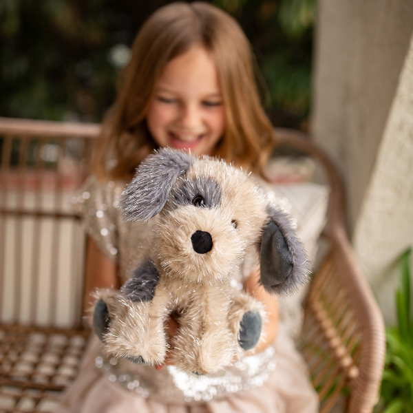 Shimmers Puppy Plush 8"-10"H
