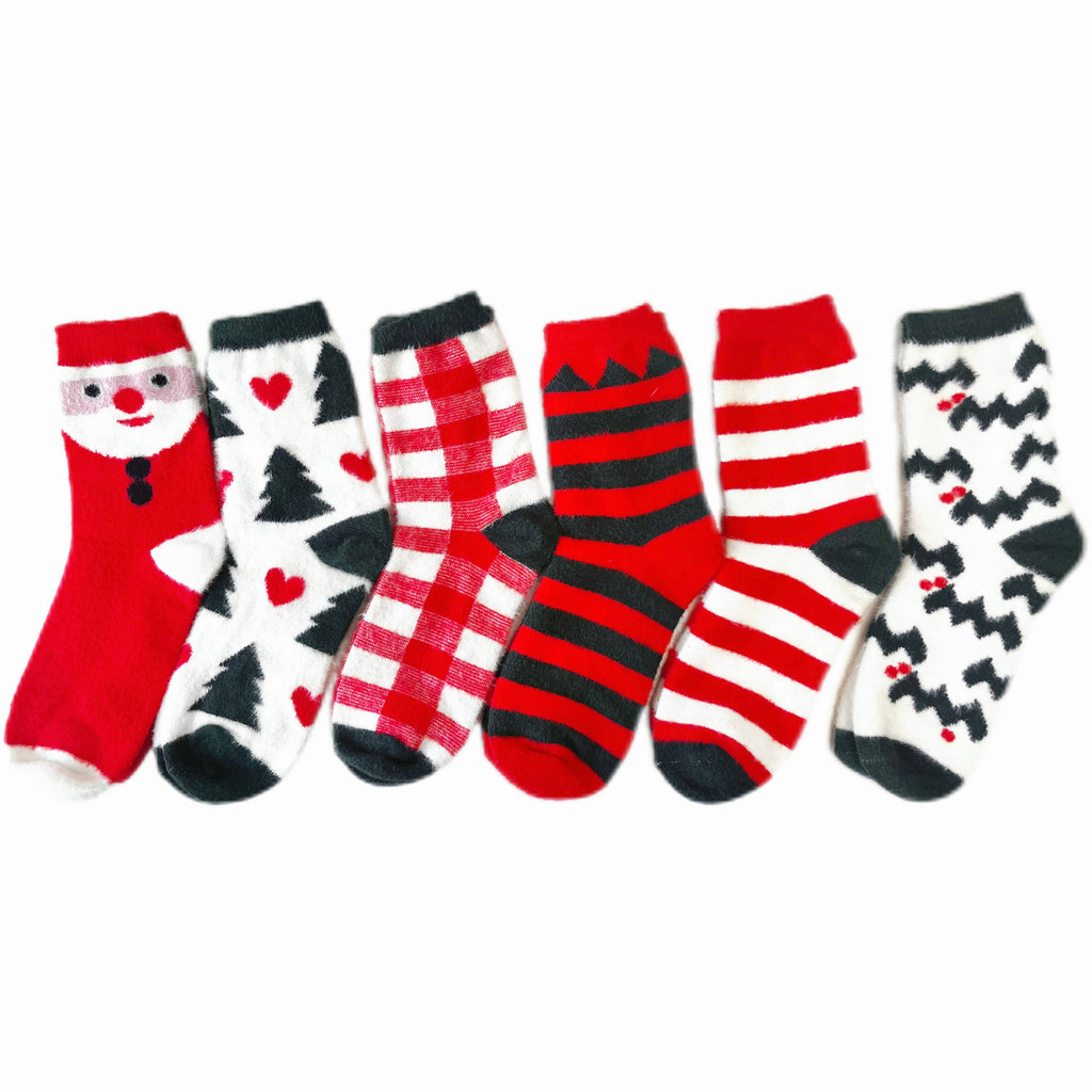 Furry Wool Warm Socks for Chritsmas Gift