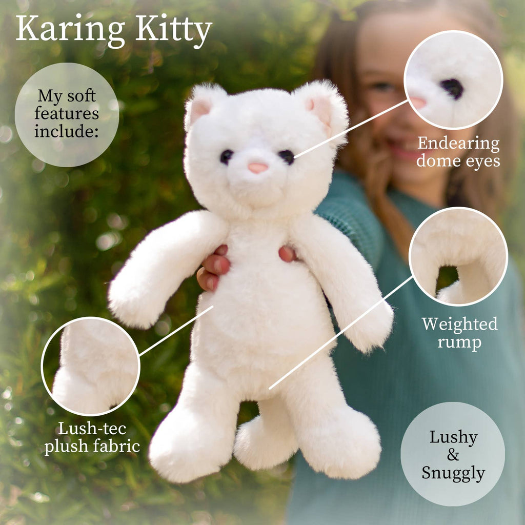 World Softest Plush Lushee 10 in - White Kitten