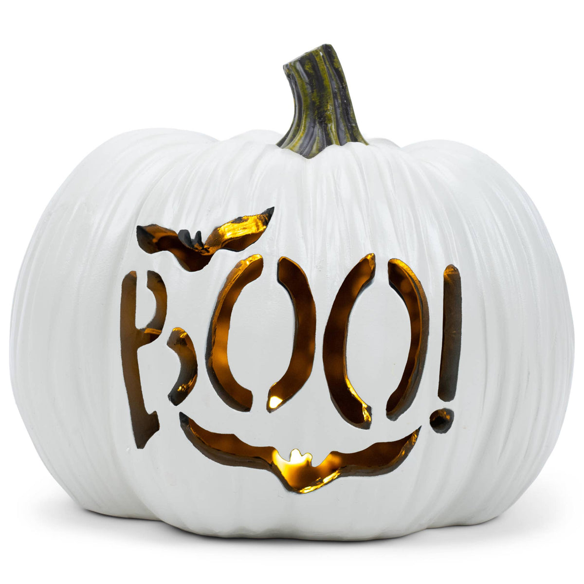 BOO-RESIN LED BOO! PUMPKIN
