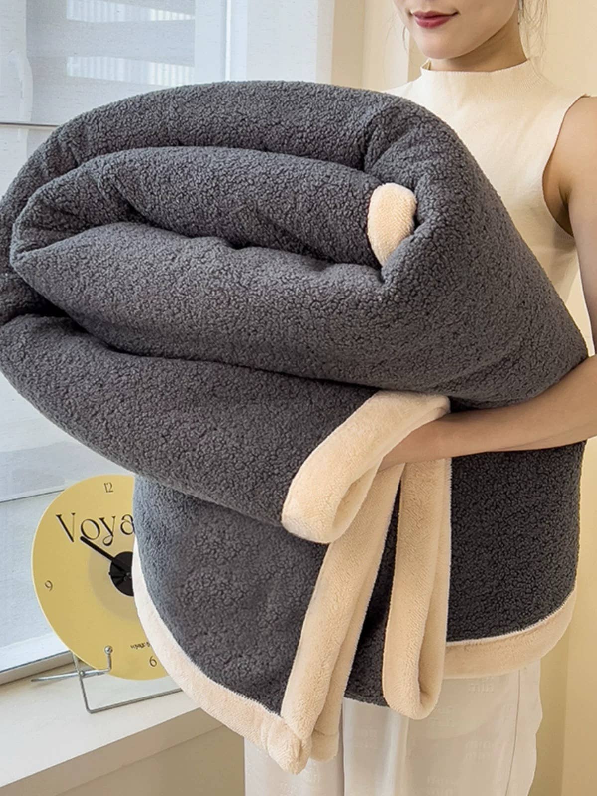 Luxurious Teddy Curly Throw Winter Blanket