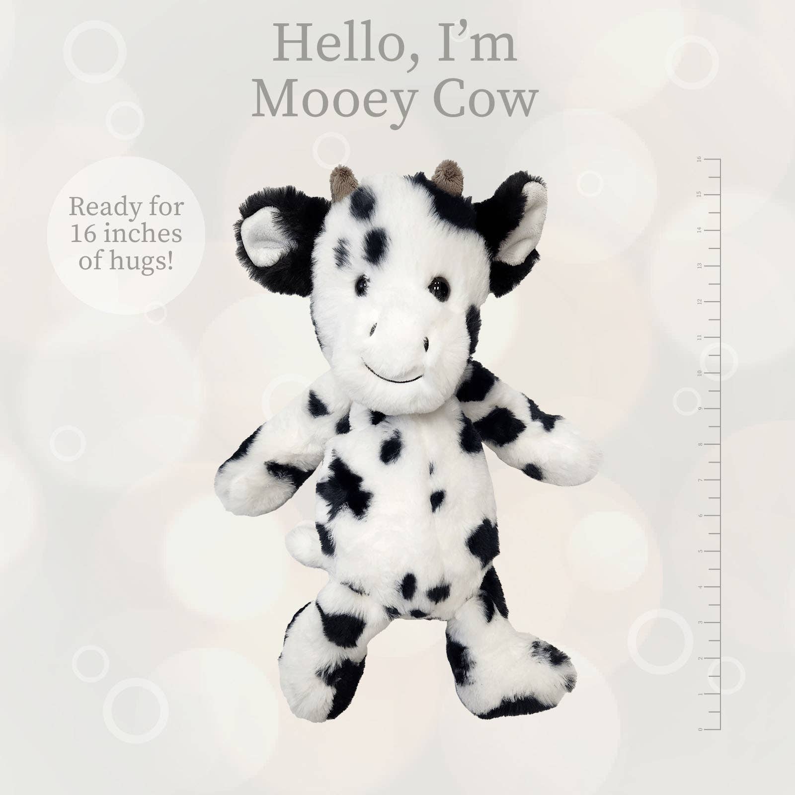 World's Softest Lushees 16" - Mooey Cow Plushie for Kids