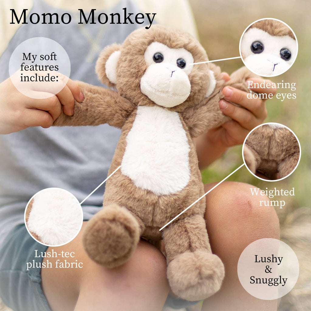 World Softest Plush Lushee 10 in - MoMo Monkey