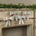 SET/ 4 PASTEL PLAID BOWS