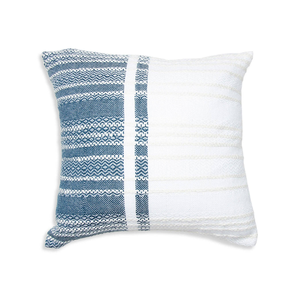 Genevieve 18X18" Handwoven Striped In/Outdoor Throw Pillow