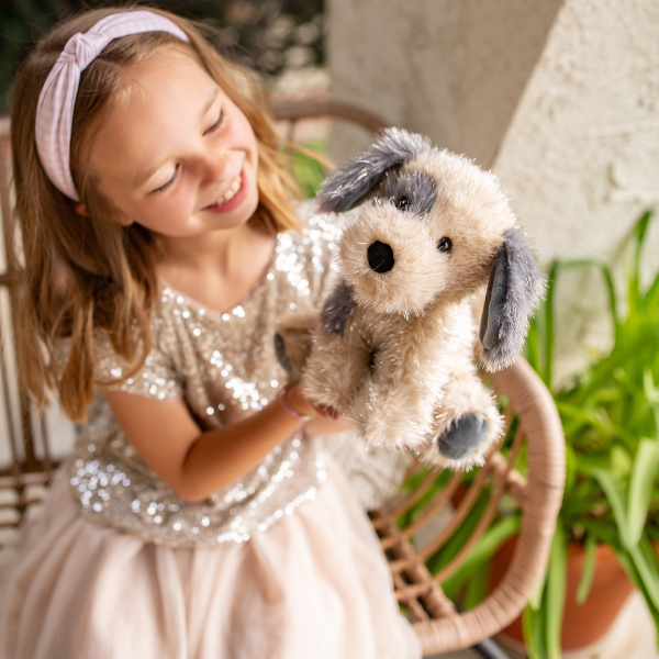 Shimmers Puppy Plush 8"-10"H