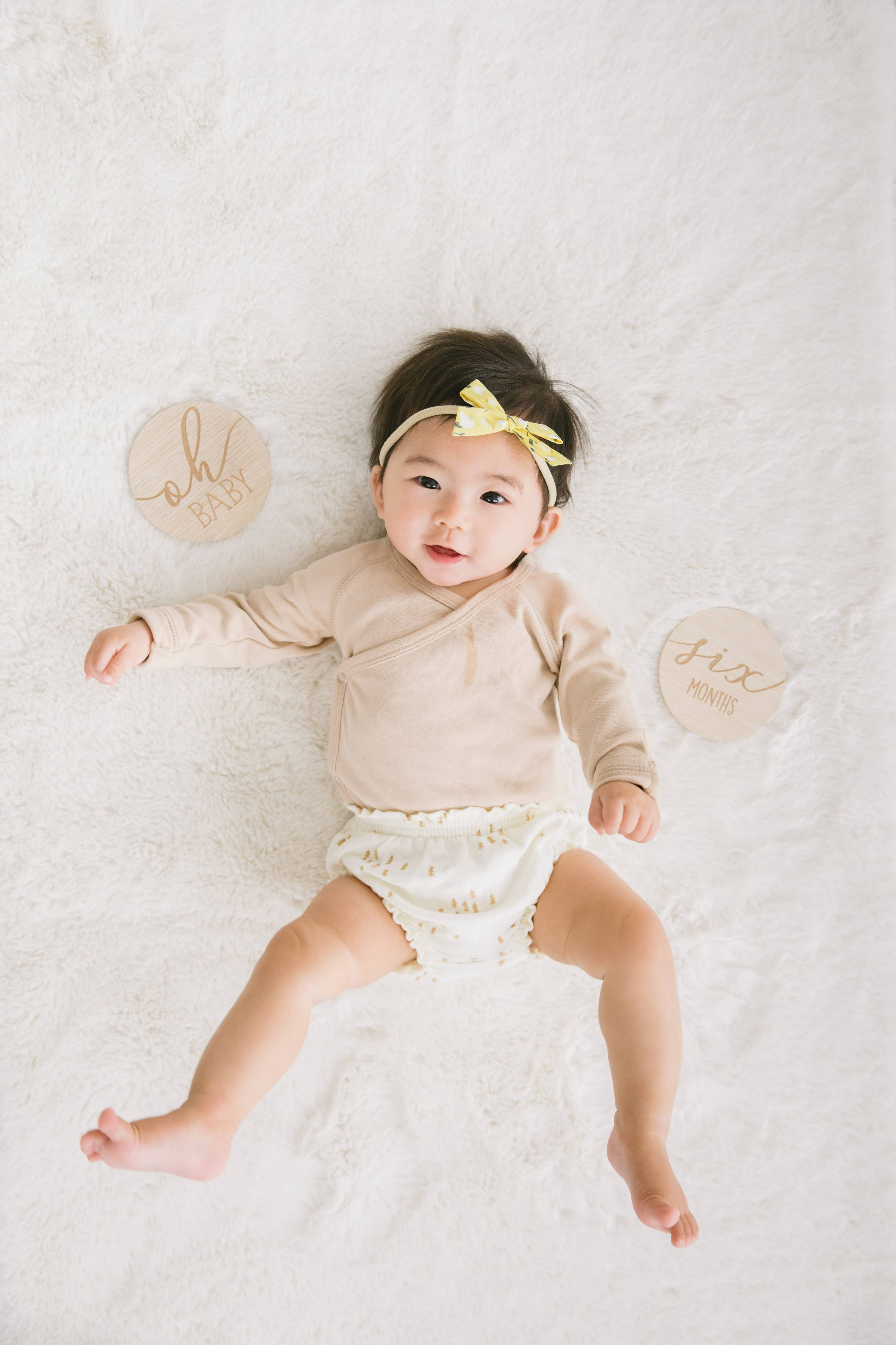 Wooden Reversible Monthly Milestone Photo Prop