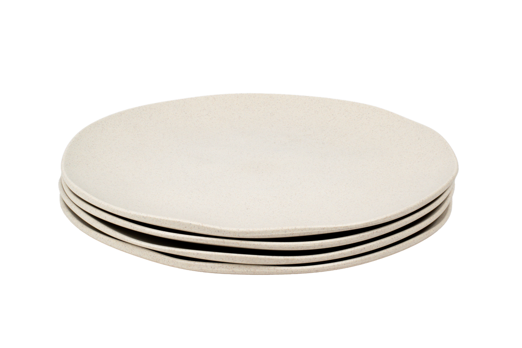 Organic Coupe Wheat Off White PP 12 Pc Dinnerware Set